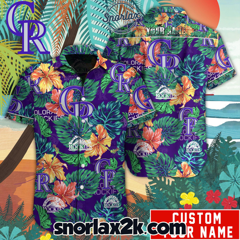 The best selling] Colorado Rockies MLB Floral 3D All Over Print Hawaiian  Shirt